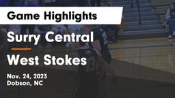 Surry Central  vs West Stokes  Game Highlights - Nov. 24, 2023