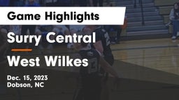 Surry Central  vs West Wilkes  Game Highlights - Dec. 15, 2023