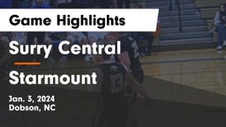 Surry Central  vs Starmount  Game Highlights - Jan. 3, 2024