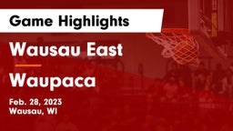 Wausau East  vs Waupaca  Game Highlights - Feb. 28, 2023