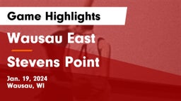 Wausau East  vs Stevens Point  Game Highlights - Jan. 19, 2024