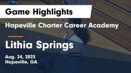 Hapeville Charter Career Academy vs Lithia Springs  Game Highlights - Aug. 24, 2023