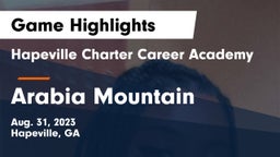 Hapeville Charter Career Academy vs Arabia Mountain  Game Highlights - Aug. 31, 2023