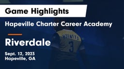 Hapeville Charter Career Academy vs Riverdale  Game Highlights - Sept. 12, 2023