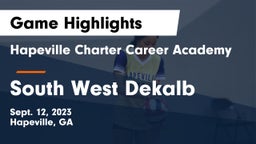 Hapeville Charter Career Academy vs South West Dekalb  Game Highlights - Sept. 12, 2023