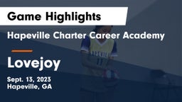 Hapeville Charter Career Academy vs Lovejoy  Game Highlights - Sept. 13, 2023