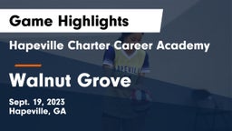 Hapeville Charter Career Academy vs Walnut Grove  Game Highlights - Sept. 19, 2023