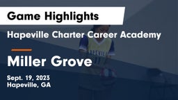 Hapeville Charter Career Academy vs Miller Grove  Game Highlights - Sept. 19, 2023