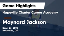 Hapeville Charter Career Academy vs Maynard Jackson  Game Highlights - Sept. 27, 2023