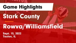 Stark County  vs Rowva/Williamsfield  Game Highlights - Sept. 15, 2022