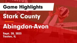 Stark County  vs Abingdon-Avon  Game Highlights - Sept. 28, 2023