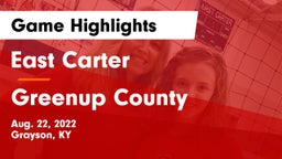 East Carter  vs Greenup County  Game Highlights - Aug. 22, 2022