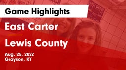 East Carter  vs Lewis County  Game Highlights - Aug. 25, 2022