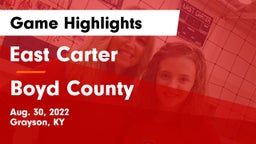 East Carter  vs Boyd County  Game Highlights - Aug. 30, 2022