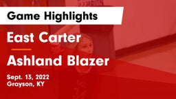 East Carter  vs Ashland Blazer  Game Highlights - Sept. 13, 2022