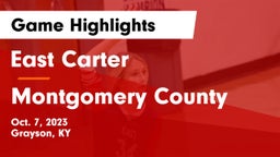 East Carter  vs Montgomery County  Game Highlights - Oct. 7, 2023
