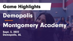 Demopolis  vs Montgomery Academy  Game Highlights - Sept. 3, 2022