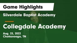 Silverdale Baptist Academy vs Collegdale Academy Game Highlights - Aug. 23, 2022