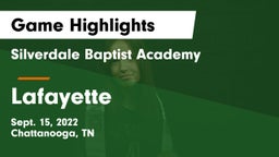 Silverdale Baptist Academy vs Lafayette  Game Highlights - Sept. 15, 2022