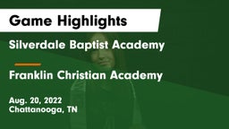 Silverdale Baptist Academy vs Franklin Christian Academy Game Highlights - Aug. 20, 2022
