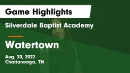 Silverdale Baptist Academy vs Watertown Game Highlights - Aug. 20, 2022