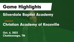Silverdale Baptist Academy vs Christian Academy of Knoxville Game Highlights - Oct. 6, 2022