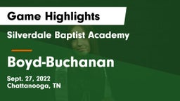 Silverdale Baptist Academy vs Boyd-Buchanan  Game Highlights - Sept. 27, 2022