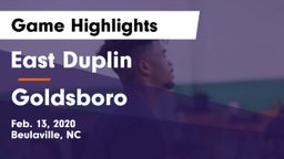 East Duplin  vs Goldsboro  Game Highlights - Feb. 13, 2020