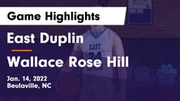 East Duplin  vs Wallace Rose Hill Game Highlights - Jan. 14, 2022