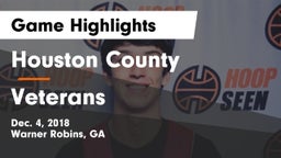 Houston County  vs Veterans  Game Highlights - Dec. 4, 2018