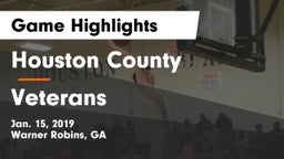 Houston County  vs Veterans  Game Highlights - Jan. 15, 2019