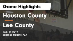 Houston County  vs Lee County Game Highlights - Feb. 2, 2019