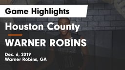 Houston County  vs WARNER ROBINS  Game Highlights - Dec. 6, 2019