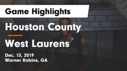 Houston County  vs West Laurens  Game Highlights - Dec. 13, 2019