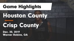 Houston County  vs Crisp County  Game Highlights - Dec. 20, 2019