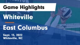Whiteville  vs East Columbus Game Highlights - Sept. 15, 2022