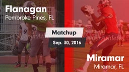 Matchup: Flanagan  vs. Miramar  2016