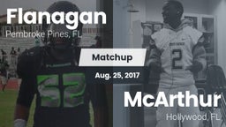 Matchup: Flanagan  vs. McArthur  2017