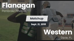 Matchup: Flanagan  vs. Western  2018