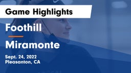 Foothill  vs Miramonte Game Highlights - Sept. 24, 2022