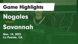 Nogales  vs Savannah  Game Highlights - Nov. 14, 2023