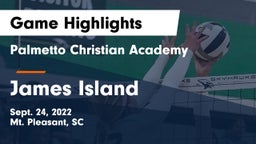 Palmetto Christian Academy  vs James Island  Game Highlights - Sept. 24, 2022