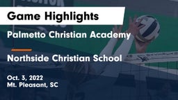 Palmetto Christian Academy  vs Northside Christian School Game Highlights - Oct. 3, 2022