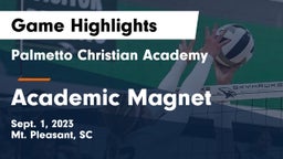 Palmetto Christian Academy  vs Academic Magnet Game Highlights - Sept. 1, 2023