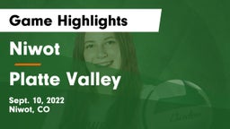 Niwot  vs Platte Valley  Game Highlights - Sept. 10, 2022