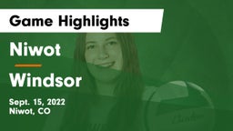 Niwot  vs Windsor  Game Highlights - Sept. 15, 2022