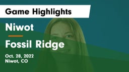 Niwot  vs Fossil Ridge  Game Highlights - Oct. 28, 2022