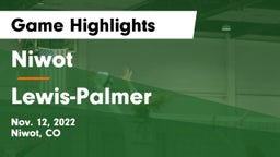 Niwot  vs Lewis-Palmer  Game Highlights - Nov. 12, 2022