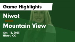 Niwot  vs Mountain View Game Highlights - Oct. 12, 2023