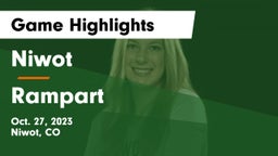 Niwot  vs Rampart  Game Highlights - Oct. 27, 2023